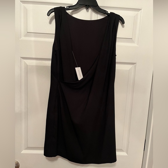 Banana Republic NWT black cowl-back sheath dress Size 10 - Picture 5 of 12